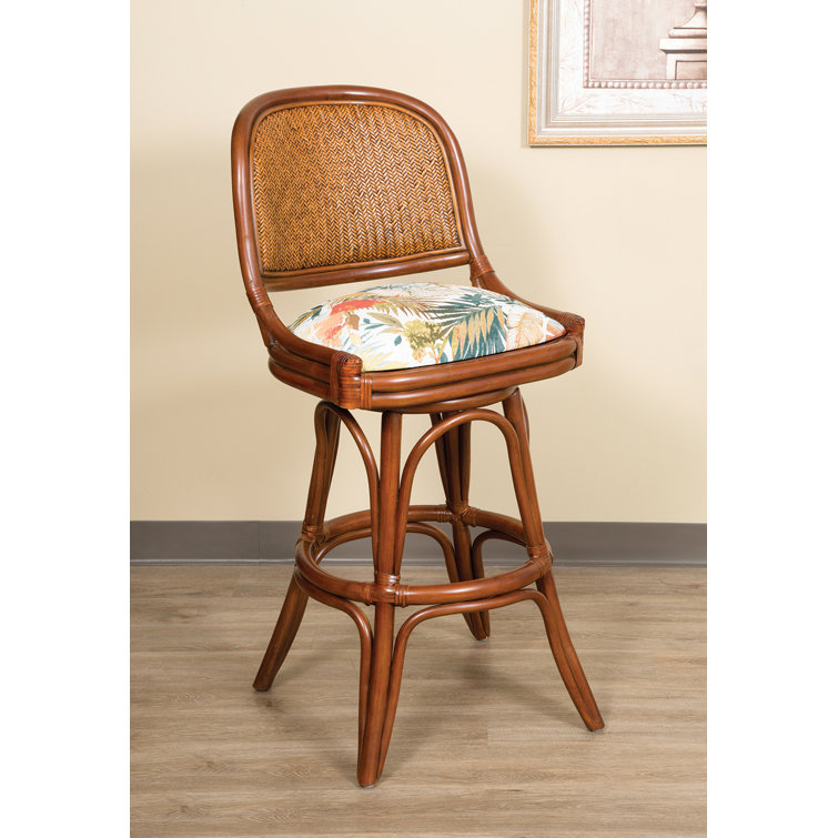 Swivel rattan counter online stools